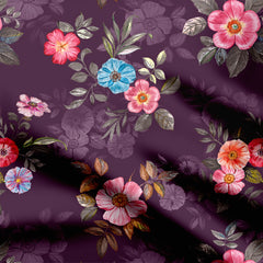 Natural flower Print Fabric