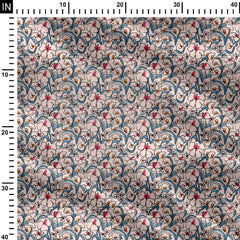 balck strok pattern Print Fabric