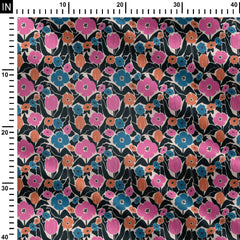 big size flower Print Fabric