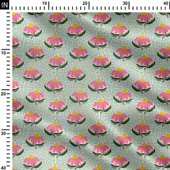 single vector flowers Print Fabric