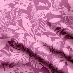 muted tropical design Cotton Fabric