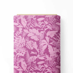 muted tropical design Cotton Fabric