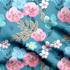 pastel beautyfull flower Print Fabric