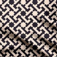 Moroccan Symmetrical Pattern Print Fabric