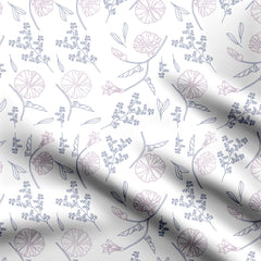 Spring Floral Pattern Print Fabric