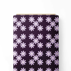 Magenta Floral Print Fabric