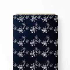 Linear Abs Floral Print Fabric