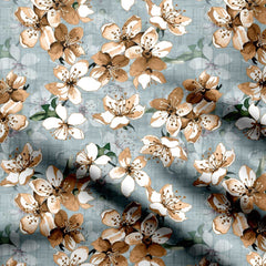 Creamy Reflections Print Fabric