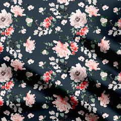 Midnight Blooms Print Fabric