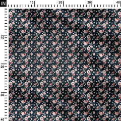 Midnight Blooms Print Fabric