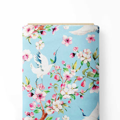 birds and floral Print Fabric