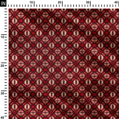 Red Tartan Print Fabric