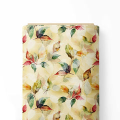 abstract leaf and color effect Print Fabric