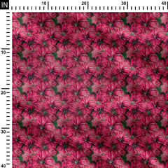 abstract flowers Print Fabric