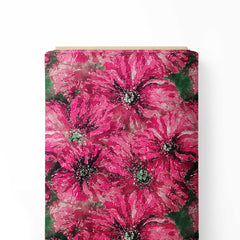 abstract flowers Print Fabric