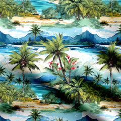 summer pattern Cotton Poplin Print Fabric