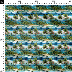 summer pattern Cotton Poplin Print Fabric