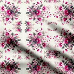 Watercolor Floral Print Fabric