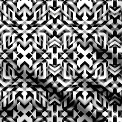 Black White Dilution 5.0 Print Fabric