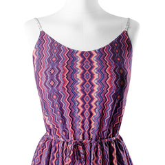 Purple Zigzag Print Fabric