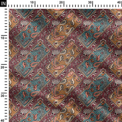 square shape in pattern Print Fabric