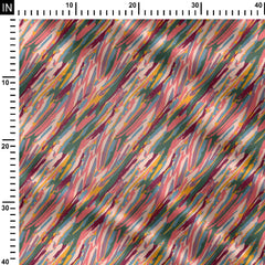 watercolor stripes Print Fabric