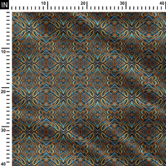 Linear Waves Dilution Print Fabric