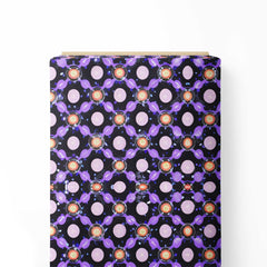 Purple Bohemian 1 Print Fabric