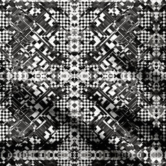 Black White Dilution 11 Print Fabric