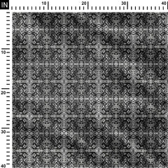 Black White Dilution 11 Print Fabric