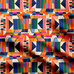 geometric colors Print Fabric