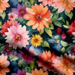 Big Jasmine Flower Print Fabric