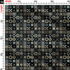 Geometric Pattern Print Fabric