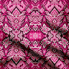 Magenta dye Pink Print Fabric