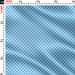 sky polka dots Print Fabric