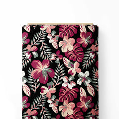 red floral pattern Print Fabric