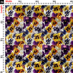 graphic style floral Print Fabric