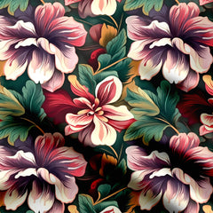 vintage flowers Print Fabric