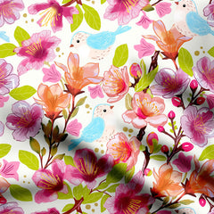 Cozy blossoms Floral Print Fabric