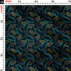 big tropical leafs Print Fabric