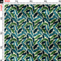 vector leafs Print Fabric