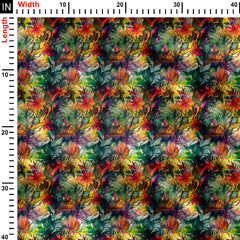 abstract colorfull pattern Print Fabric