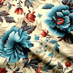 meel print style flower design Print Fabric