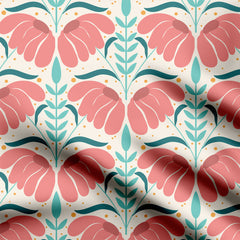 Retro Bloom Print Fabric