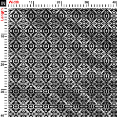 Dilution Black White 1.0 Print Fabric