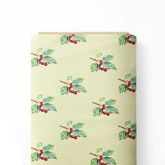 Twig with cherries Print Fabric