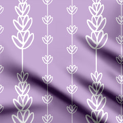 Lavender Stripe Pattern Print Fabric