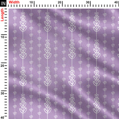 Lavender Stripe Pattern Print Fabric