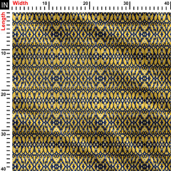 Canary ikat Print Fabric