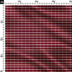 Maroon Brick Print Fabric